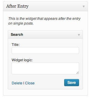 Using Widget Logic