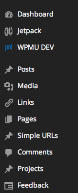 WordPress3.8 Dashboard Menu