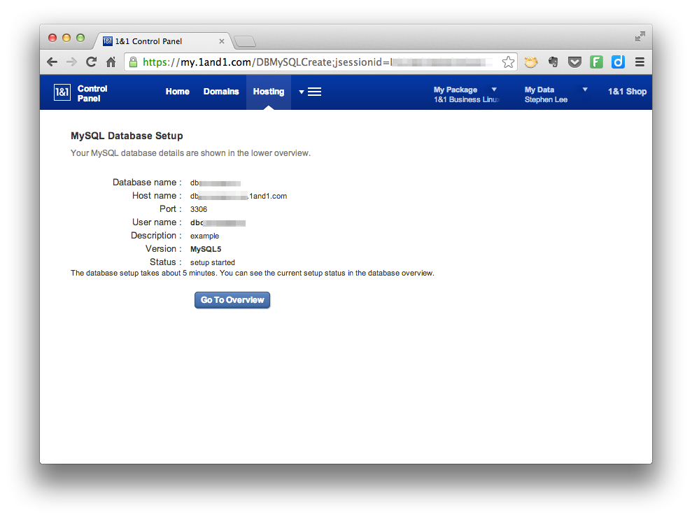 MySQL Administration - Database Setup